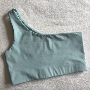 Girlfriend Collective One Shoulder Sports Bra Medium Yoga